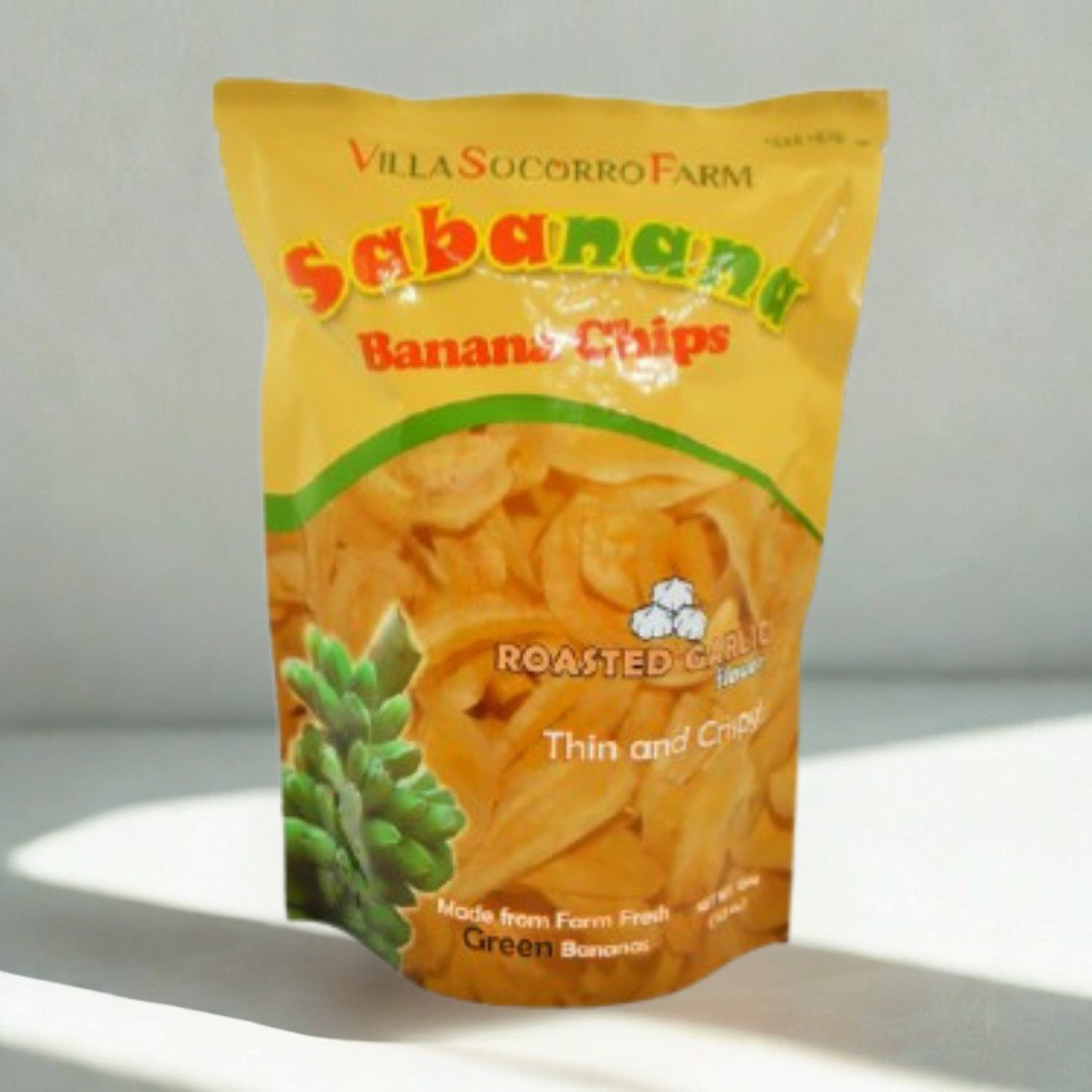Sabanana Banana Chips - Roasted Garlic 100g