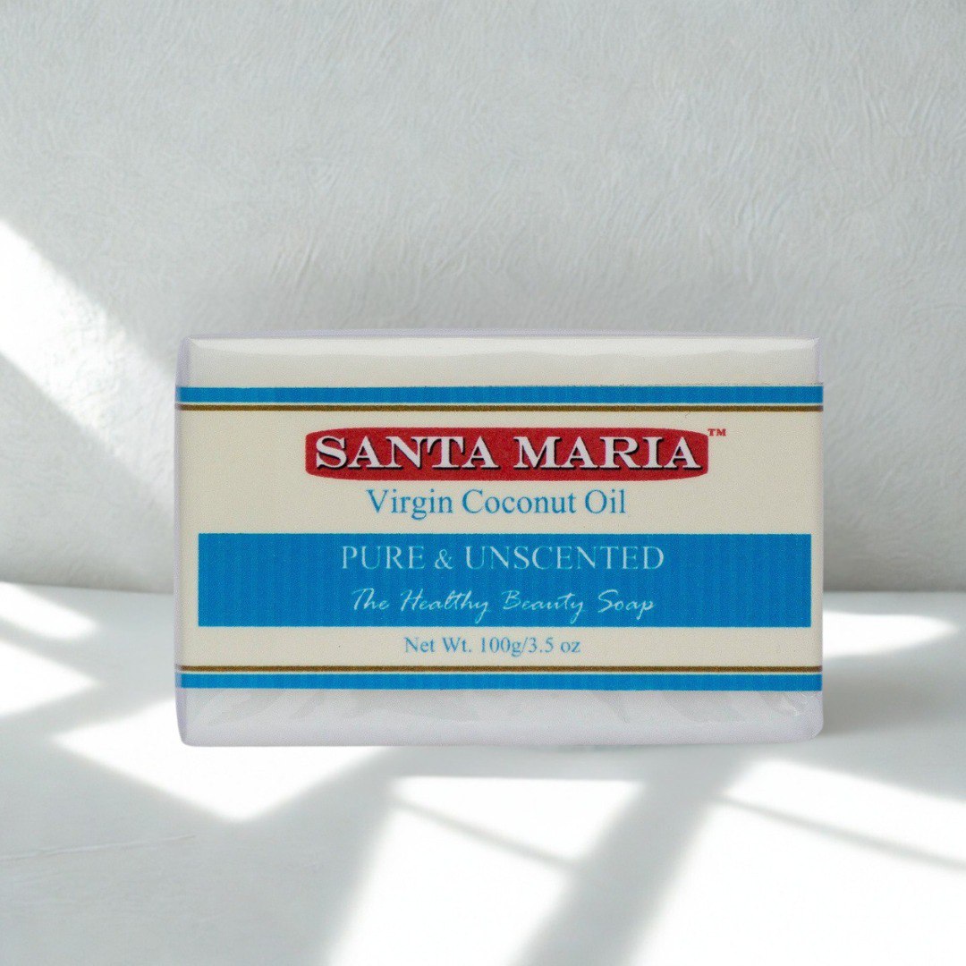 Handmade Virgin Coconut Oil Healthy Beauty Bar Soap (Pure & Unscented) 100g