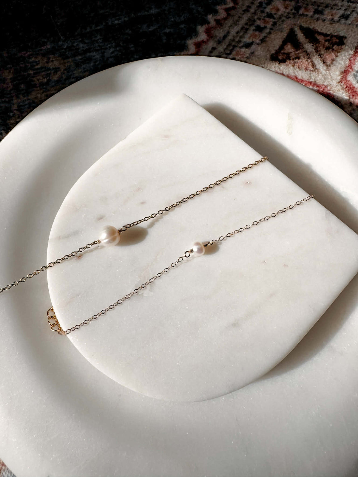 Single Pearl Gold-Filled Bracelet