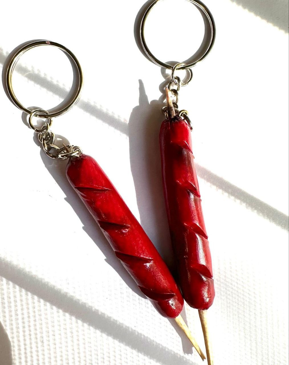 Hotdog Keychain
