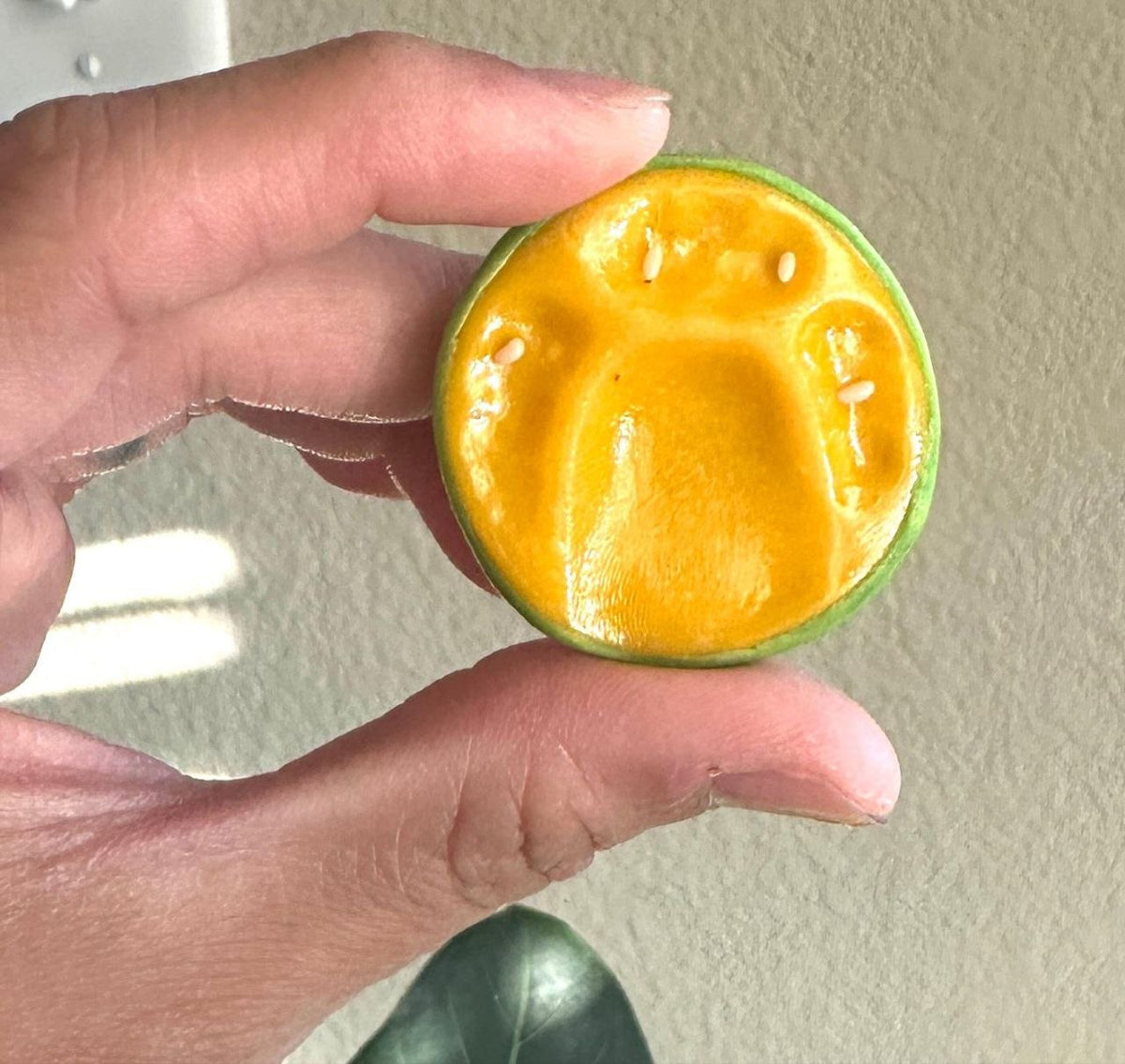 Kalamansi Textured Worry Stone