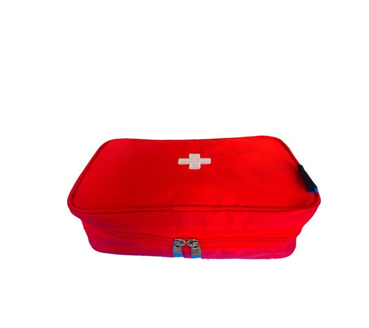 First Aid Bag - Red 10x3x6in
