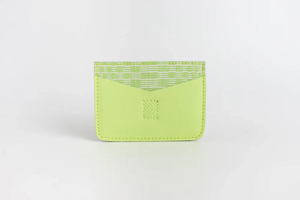 Abra (Lime) Leather Card Holder
