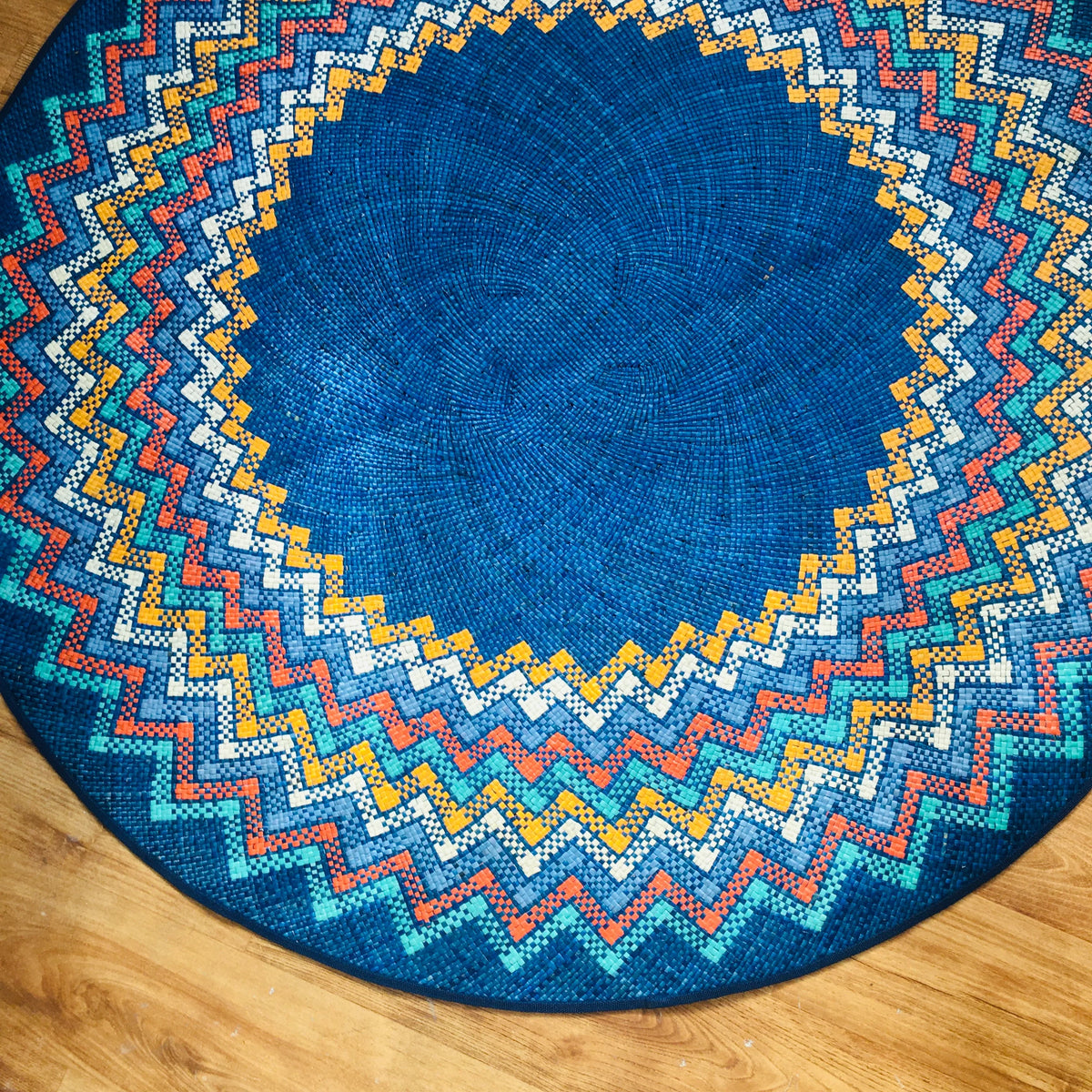 Dark Blue Circular Mat (For Pre-Order) – PiliLokal