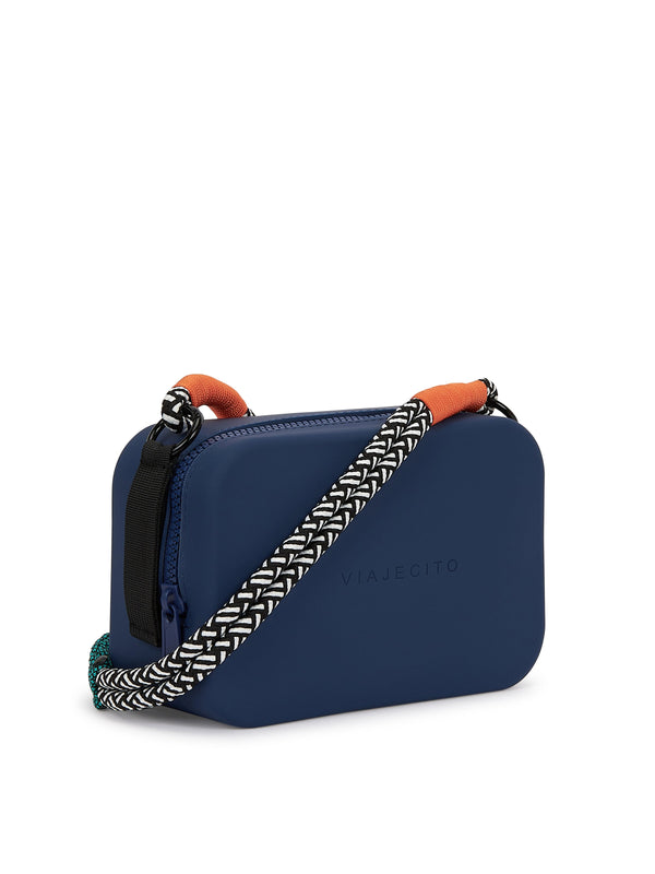 Classic Twist Set - Navy Blue with Forest Green, Black, White & Orange Short Strap
