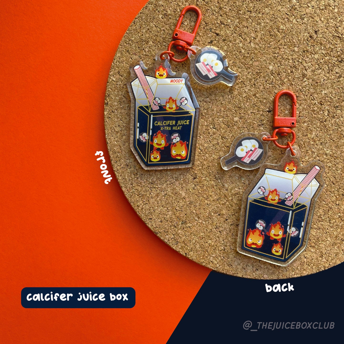 Calcifer Juice Box Charm