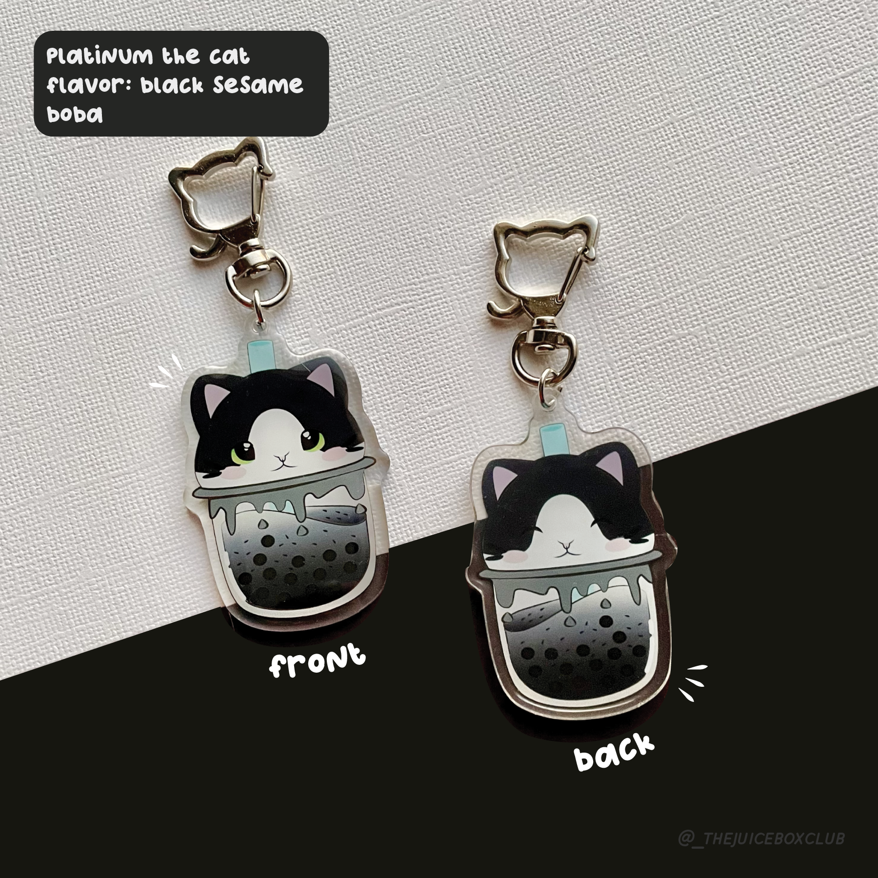 Platinum the Cat - Boba Friends Key Chain