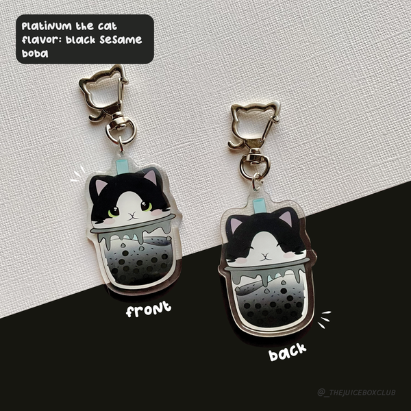 Platinum the Cat - Boba Friends Key Chain