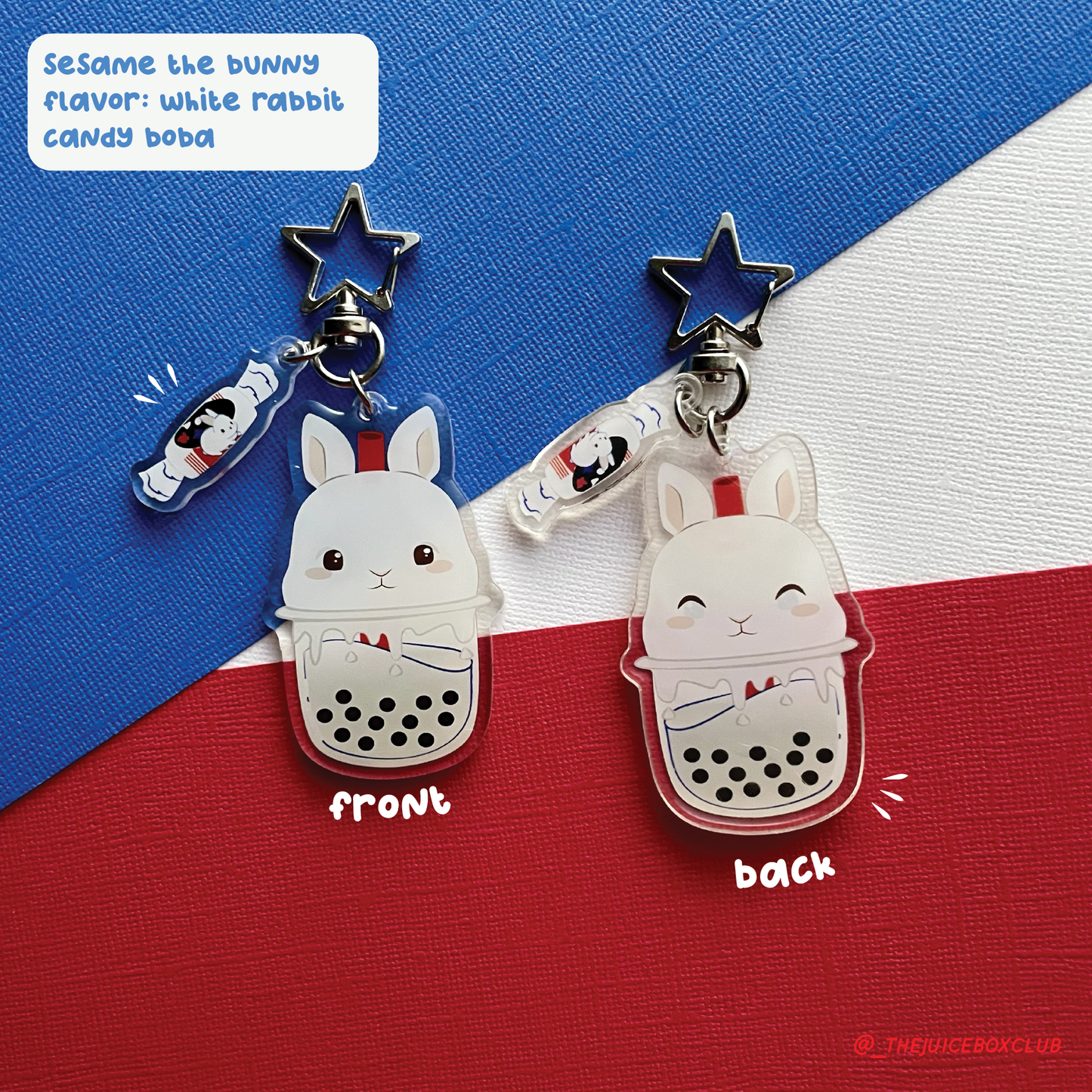 Sesame the Bunny - Boba Friends Key Chain