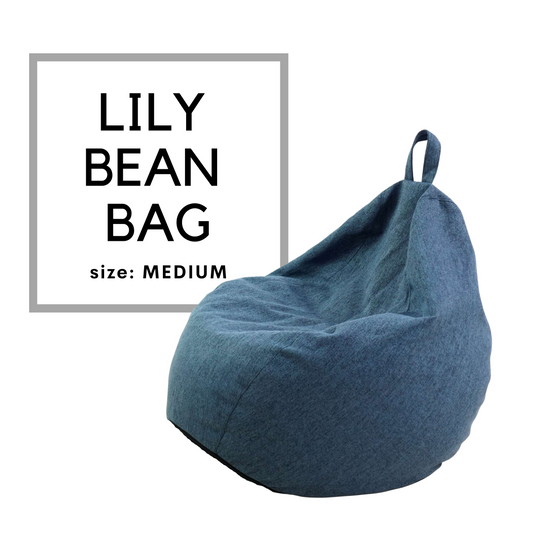 Lily bean bag (Blue) 23x21x32in