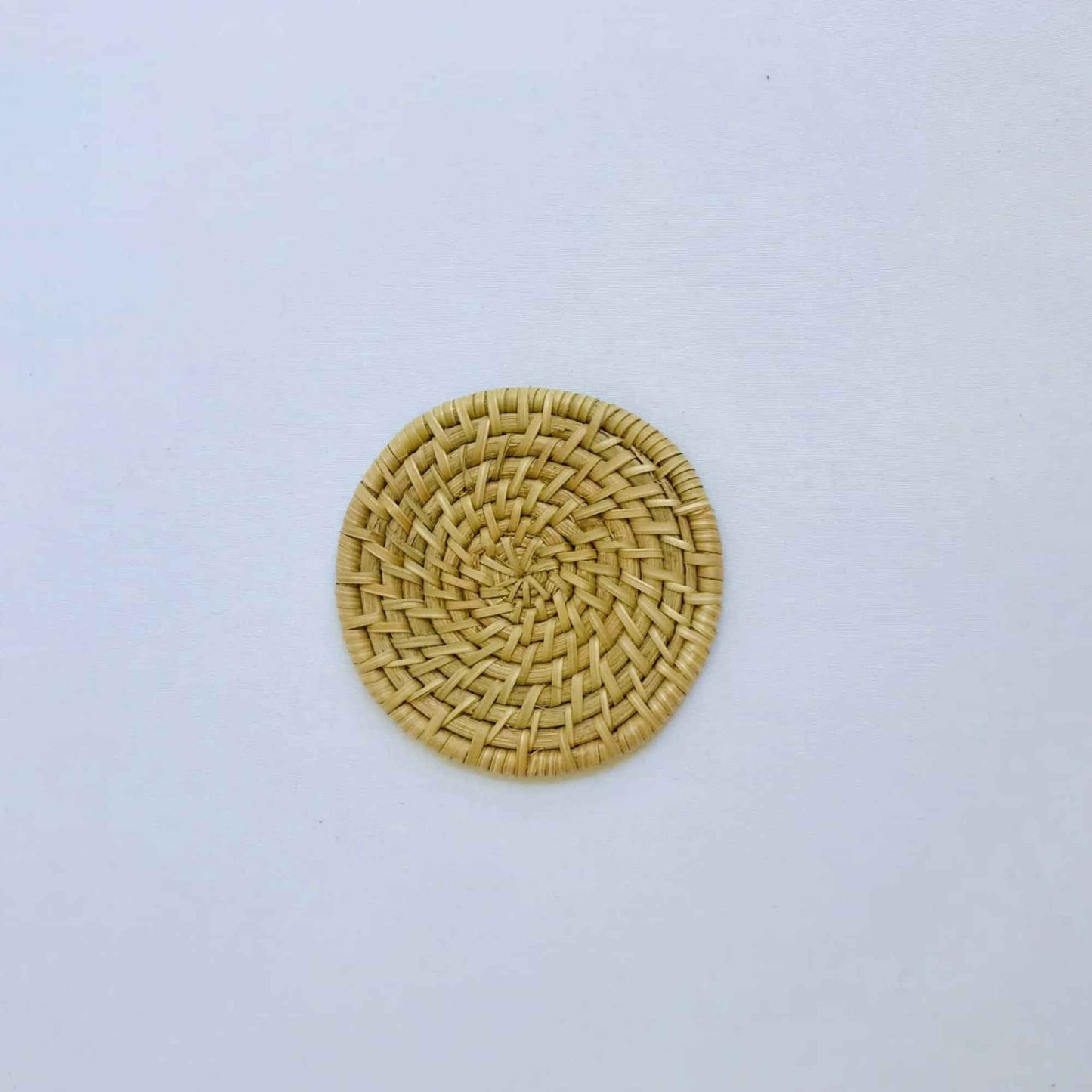 NATURAL ROUND THIN COASTER 10cm